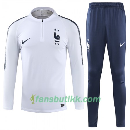 Frankrike  2 Stars Trenings Collegegenser Set Hvit 2018